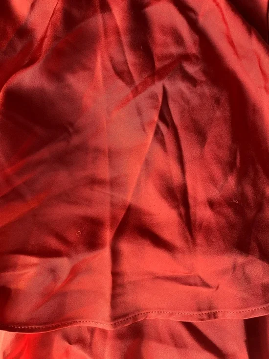 Lulus Going with Elegance Rust Brown Satin Tiered Gown - Picture 8 of 13